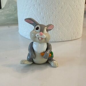 Disney Gray and White Thumper Plastic Figure with moveable arms and legs
